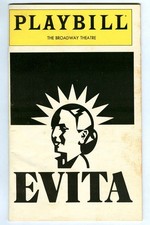 Vintage 1980 EVITA at BROADWAY Theatre PLAYBILL! Patti LuPONE! Mandy PATINKIN!