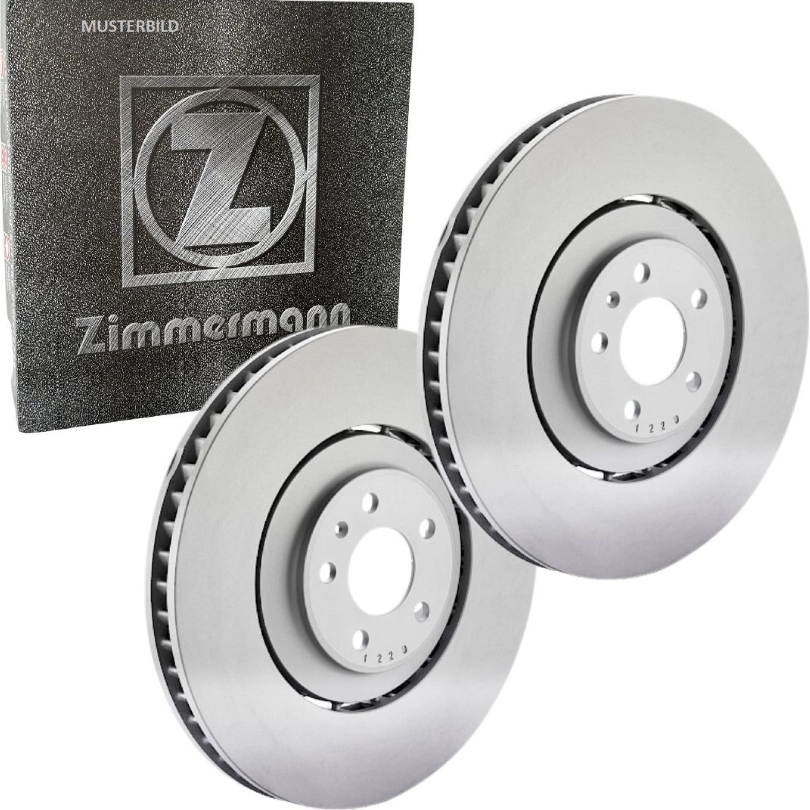 2x Zimmermann 100.3376.20 Bremsscheibe für AUDI VW Q7 A8 A7 Q8 TOUAREG 4MB 4MG