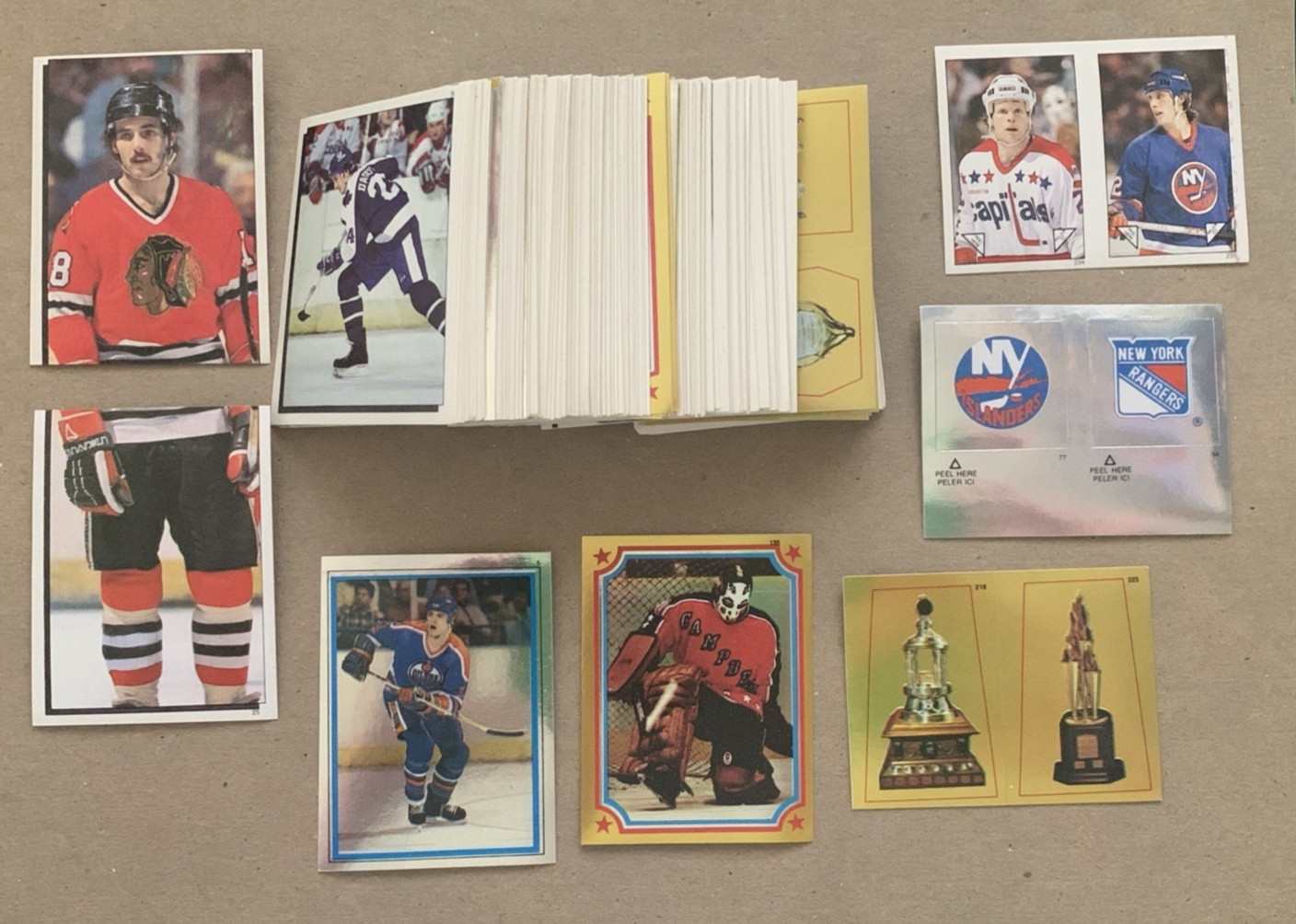 1984-85 O-Pee-Chee Hockey Stickers SET BREAK singles #1-292