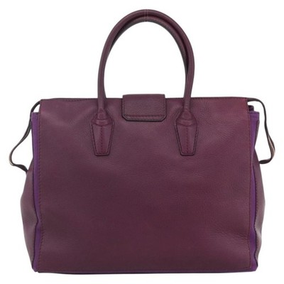 Saint Laurent Bicolor Muse Two Cabas Leather Purple Tote Bag | eBay