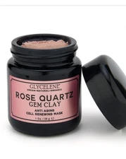 Rose Quartz Gem Clay Anti Aging Cell Renewing Mask - Glycelene