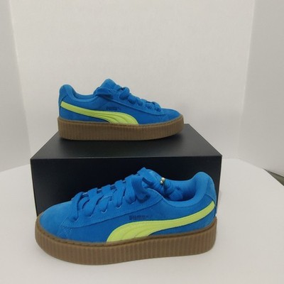 Size 7.5 - Puma Fenty x Creeper Phatty Speed Blue Lime W 399332 02