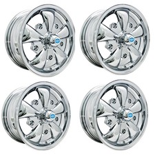 Gt-5 Wheels All Chrome 5.5 Wide 5 On 205mm Dunebuggy Vw