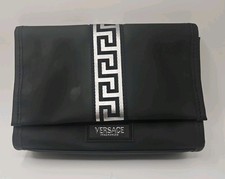 Versace Parfums Black Cosmetic Bag/Toiletry P...