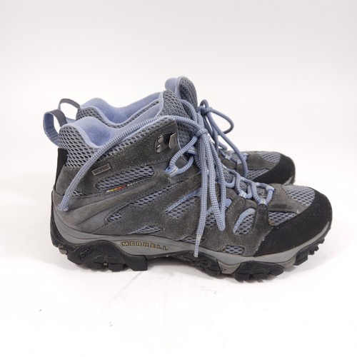 Merrell Moab Mid Damengröße 10 wasserdichte Wanderschuhe periwinkle grey Vibram - Bild 4 von 11