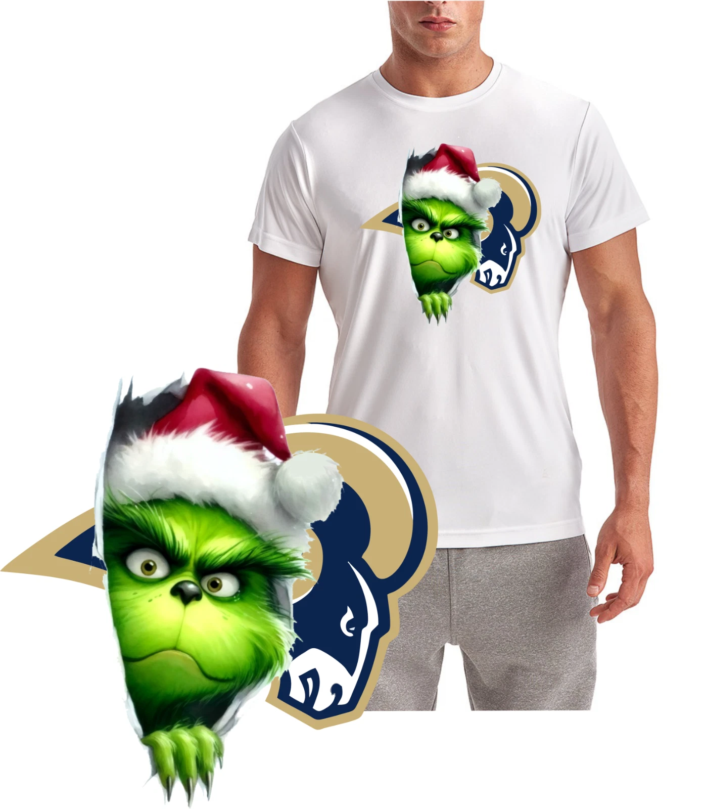 New / LA Rams funny character Tee / Wicking T-Shirt