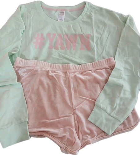 Victoria's Secret Pyjama-Set Pink und Sherbert grün, LG