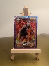 Topps 2024-25 Chrome Pelle Larsson #166 Purple Speckle Rookie /299 Miami Heat