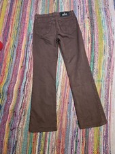 Vintage Designer Versace Jeans Couture Women's Flare Pants Brown 26 40 26x28 