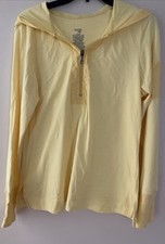 Danskin Now Women's XL Hoodie Yellow Long Sleeves Athletic