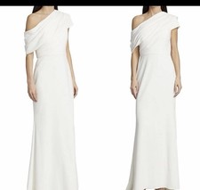 Witness of Love White One-Shoulder Column/Sheath Full-Length Wedding Dress