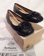 NIB Women's Michael Kors Fulton Moccasin, Black on Black, Size 8M, New w/ COA