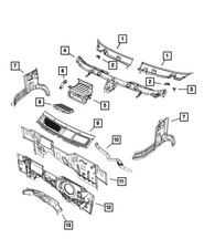 Genuine Mopar Bezel 1ZQ12JXWAA