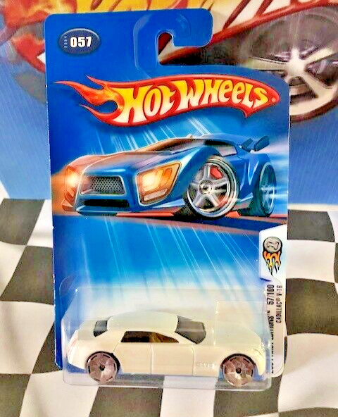 Hot Wheels 2004 FE 57/100 057 First Edition Cadillac V-16 Concept WHITE KMart EX