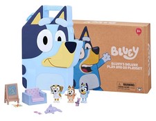 Bluey Deluxe Collector Case with 3 Figures and Accessories New in Box