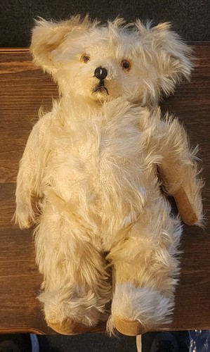 Vintage 18” Antique 1920s Jopi Pitrmann Helvetic Jointed Molhair Teddy Bear