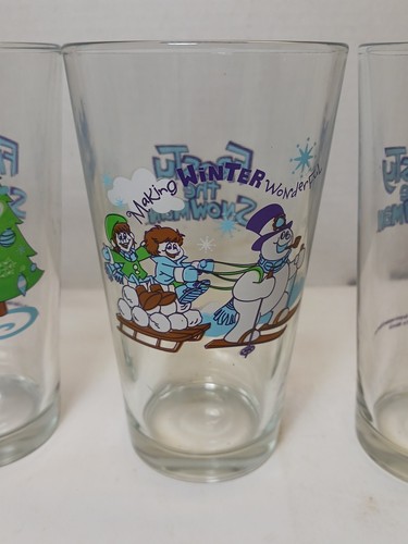 Frosty il pupazzo di neve set 4 bicchieri natalizi alti 6" - Foto 4 di 12