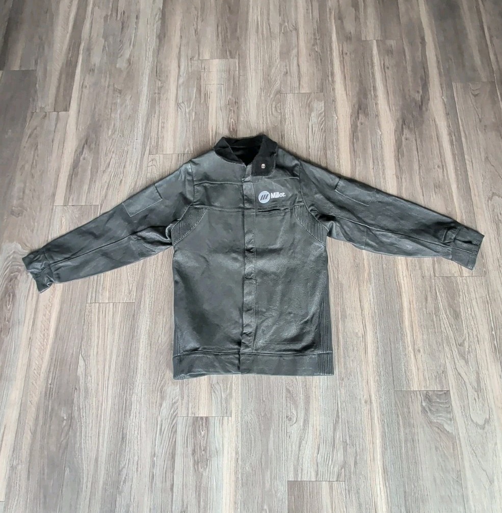 Miller Electric Split Leather Jacket Welding Jack… - image 1