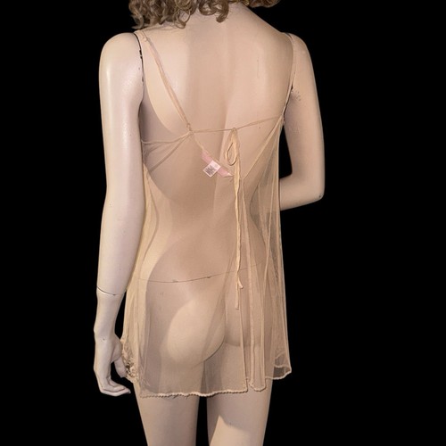 2 camicie da notte vintage Victoria Secret babydoll slip chemise taglia M - Foto 10 di 14