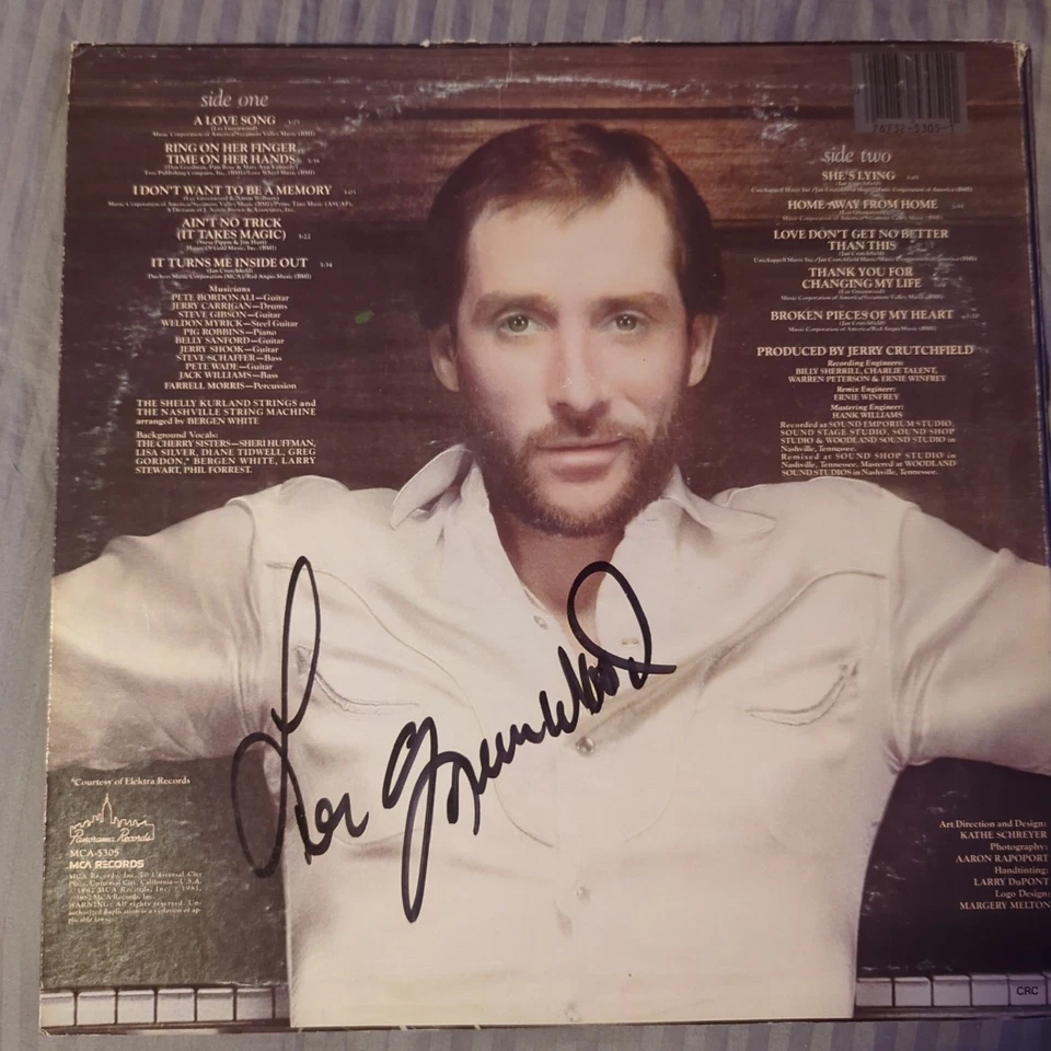 Autographed Lee Greenwood, Inside and Out Vinyl Lp Tuning Point Halftime Show? - Image 2 of 3