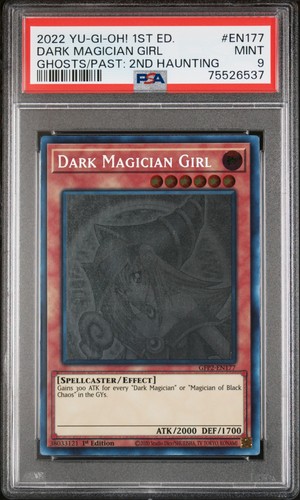 Dark Magician Girl GFP2-EN177 1st Edition Ghost Rare Yugioh PSA 9 *537