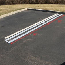 Parking Lot Line Stencil   4-Inch by 8 Ft 7.5...