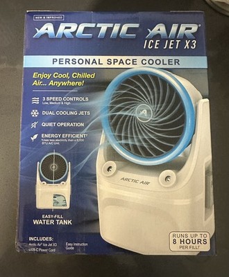 Arctic Air Ice Jet x3 Air Portable Cooler | 3-Speed, LED, USB-C