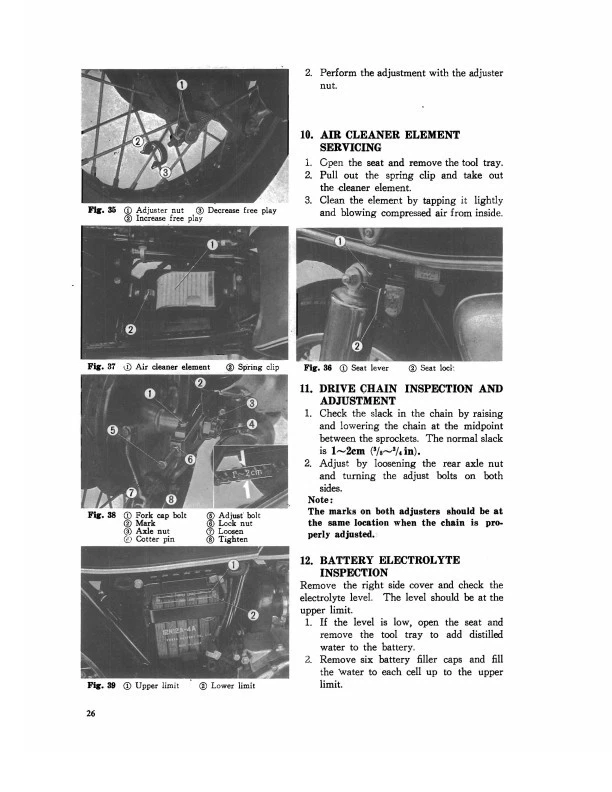 Honda CB500 Shop Manual 1971 1972 1973 CB 500 Cycleserve livro de serviço de motocicleta - Imagem 4 de 4