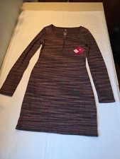 So Dress Women's Multicolor Mini Dress Long Sleeve Poly/Spandex Size Medium