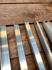 Aluminium Winkelprofile L-Profil Schienen silberfarben, 2 St&uuml;ck Neu