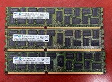 LOT OF 3 SAMSUNG 8GB 2Rx4 PC3L-10600R ECC M393B1K70CH0-YH9 Server RAM 24GB TOTAL