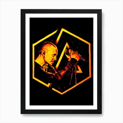 chester bennington likin park 3 Kunst gerahmtes Wandbild Poster Leinwanddruck Bild