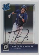 2016 Panini Donruss Optic Rated Rookies Signatures Travis Jankowski Auto 2t7