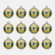 Fan Favorite 32 Pro Football Teams Charms 14mm Game Day 12pcs/lot DIY Jewelry
