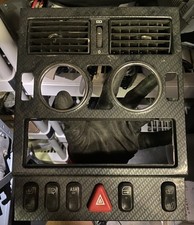 1997-2004 Mercedes Slk230 Dash Vents Radio Trim Bezel Carbon Fiber W Switches