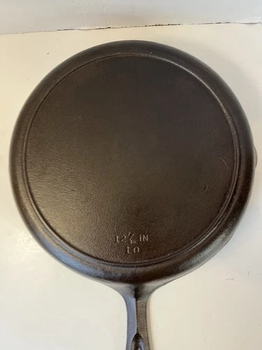 Vintage Birmingham Stove Range BSR Cast Iron Skillet No. 10 12 7/16" No Spin