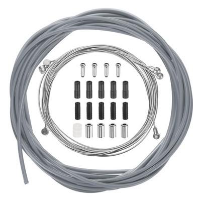 Für Universal Fahrrad Bremszug Gehäuse Set Schaltzug Hülse Kit Grau