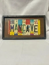 Mancave License Plate Sign Plaque- 15.75" x 8.75" Open Road Retro Repro SG#71