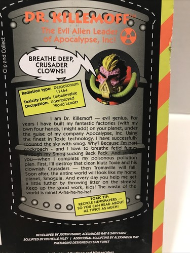 Modellino Toxic Crusaders DR. KILLEMOFF Trick or Treat Studios 5" / NUOVO - Foto 8 di 13