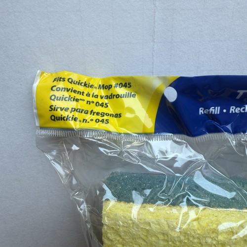 Quickie Clean Squeeze Sponge Mop Refill Type S 0442 Fits Mop #045 NEW Retired - Picture 3 of 6