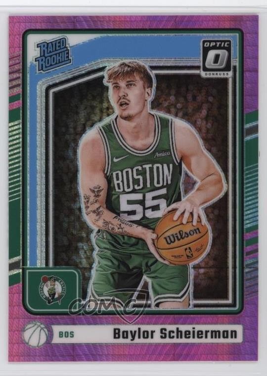2024 Panini Donruss Optic Rated Rookie Pink Hyper Prizm Baylor Scheierman #263
