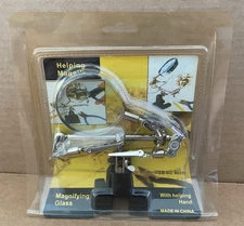 HELPING MAGNIFIER Magnifying Glass w/ Helping Hand UNOPENED Harbor Freight Tools