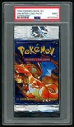 1999 WOTC Pokemon Base Set Unlim. Charizard Long Crimp Pack PSA 9 PERMANENT POP