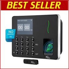 Digital Employee Attendance Clock - Automatic Punch and Offline Functionality