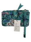 $75 Vera Bradley NEW Peacock Garden RFID Smartphone Wristlet Wallet Clutch Purse