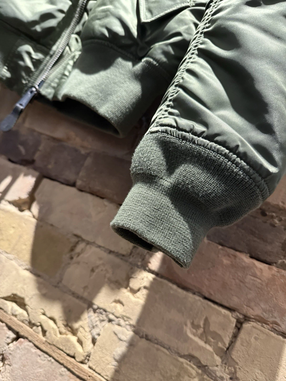 Alpha Industries Vintage Bomber Jacket MA-1 Men’s Size L Slim Fit - product detail image 6