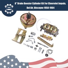 8 Zinc Brake Booster W Cylinder Disc Drum For Chevrolet Biscayne 1958-1964
