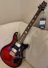 PRS S2 Standard 24 Electric Guitar, Rosewood Fingerboard, Scarlet Sunburst