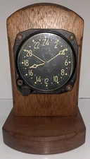 Waltham BU. Aero U.S. Navy 8 Day Civil Date Aircraft Cockpit Clock