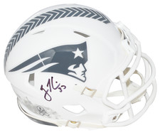 RODNEY HARRISON SIGNED NEW ENGLAND PATRIOTS SALUTE TO SERVICE MINI HELMET BAS